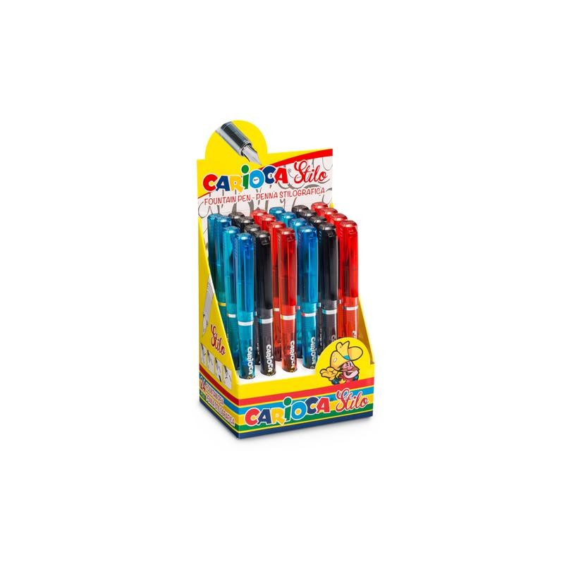 PENNA CARIOCA STILOGRAFICA VARI COLORI CONF. DA 24PZ