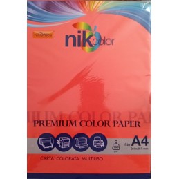 CARTA A4 NIKOFFICE ROSSO...