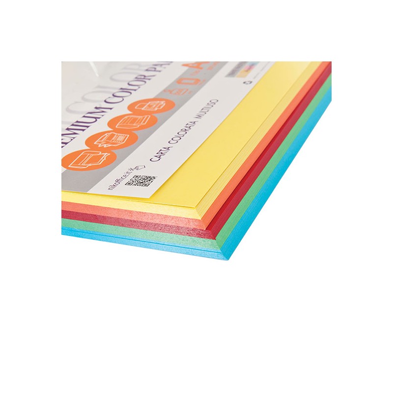 CARTA A4 NIKOFFICE COLORI FORTI ASS. 125FG 160GR 23NIK095/160