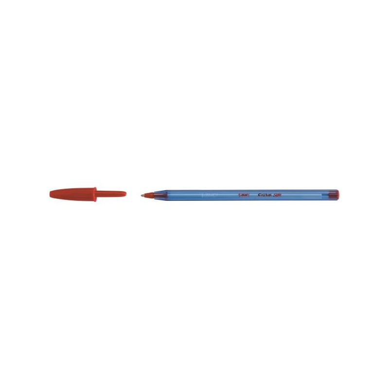 PENNE BIC CRISTAL SOFT ROSSO CF.50